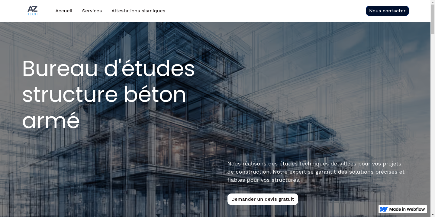 Website Screenshot Aztech