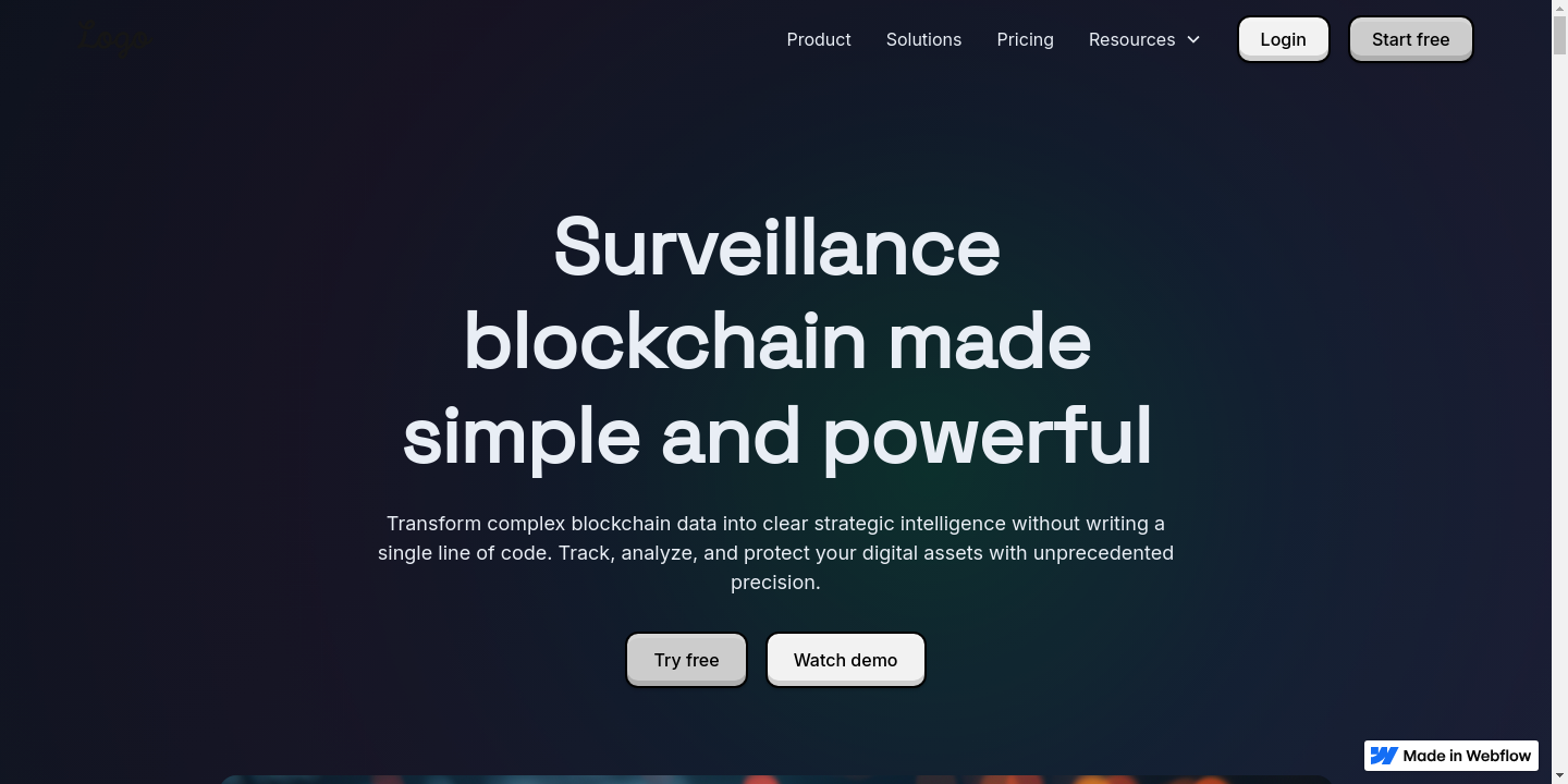 Website Screenshot Blockchain