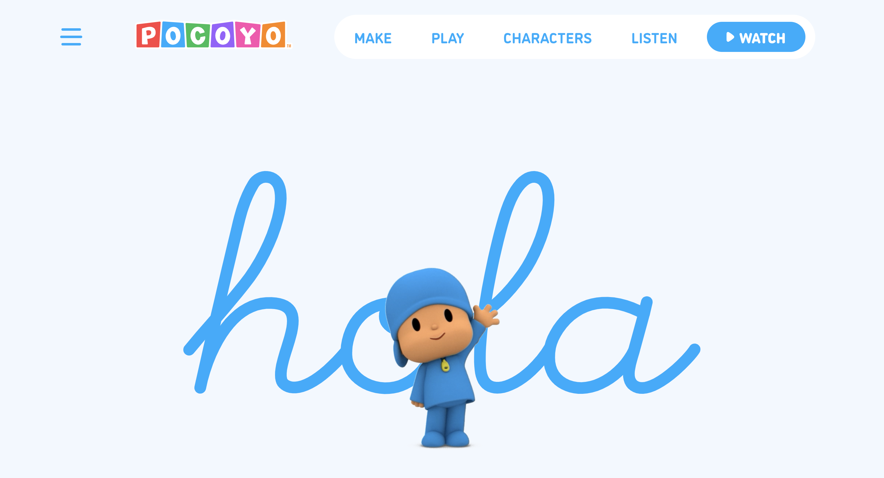 Website Screenshot Pocoyo