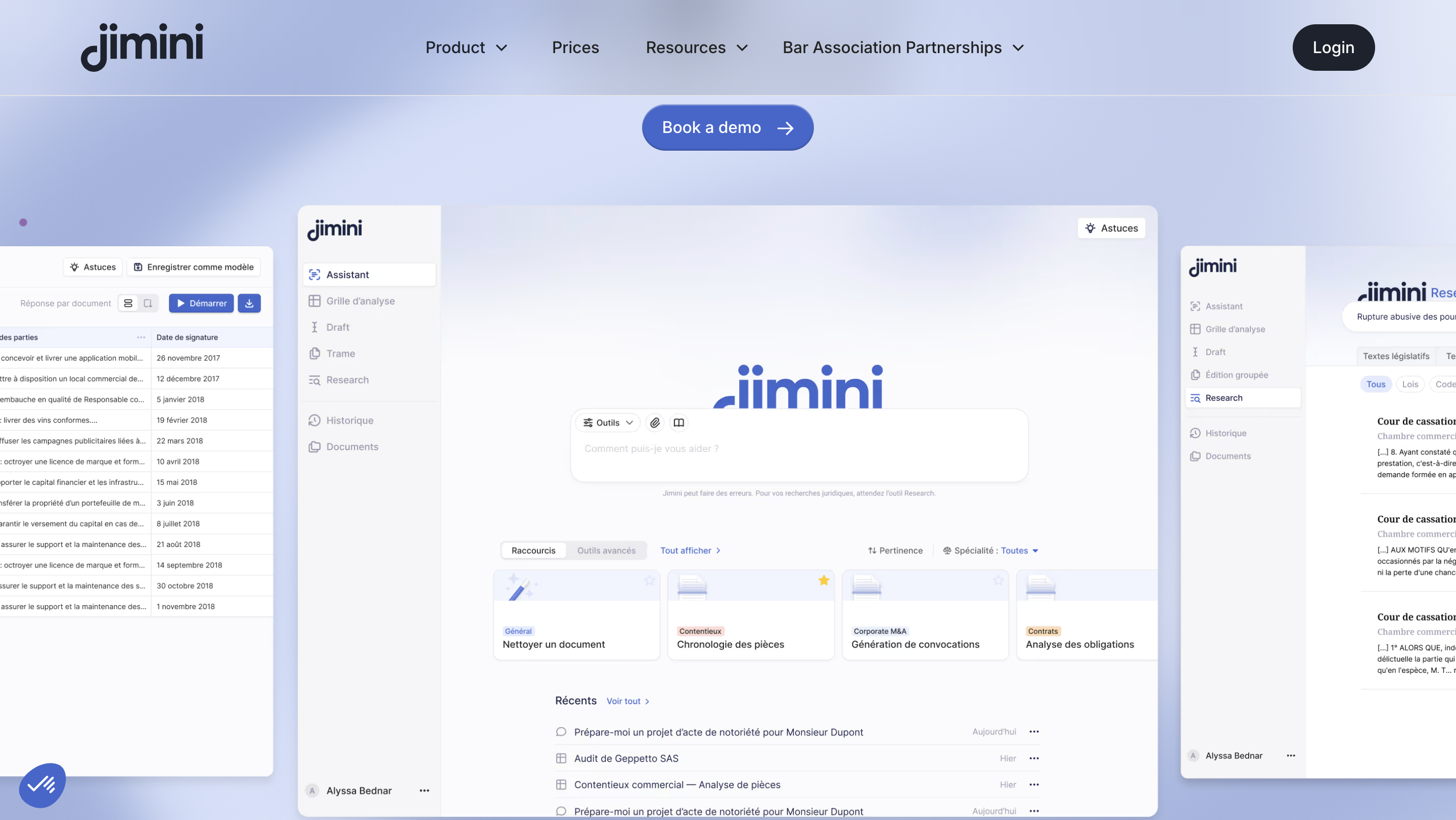 Website Screenshot Jimini