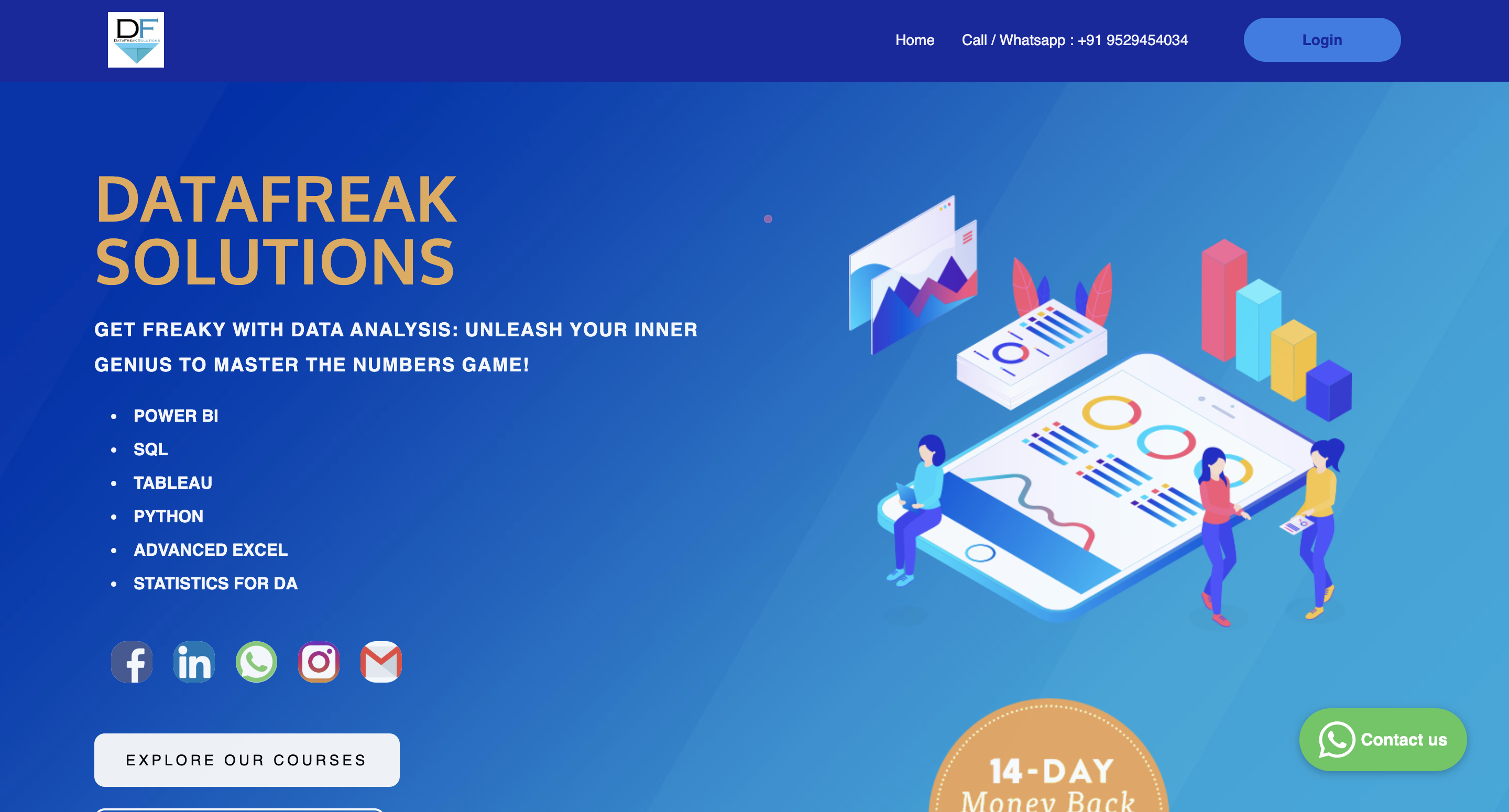 Website Screenshot Datafreak